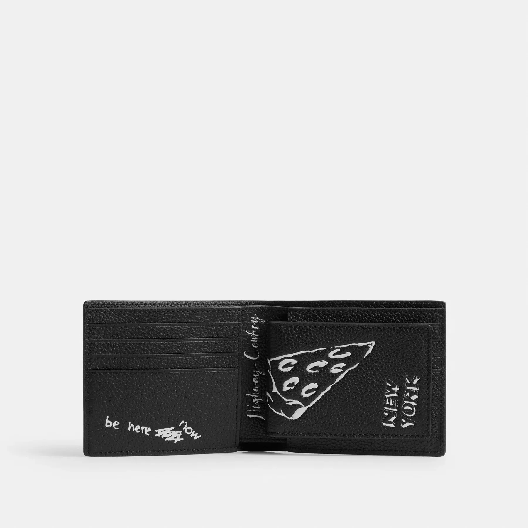 3-In-1 Wallet With Sketch Print 3-In-1 Wallet With Sketch Print