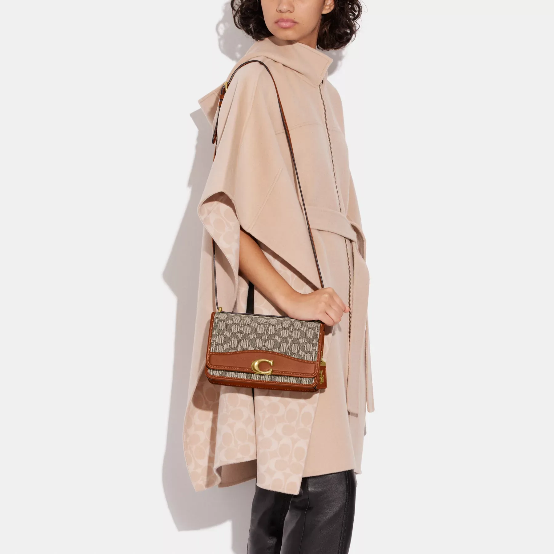 Bandit Shoulder Bag In Signature Textile Jacquard Bandit Shoulder Bag In Signature Textile Jacquard