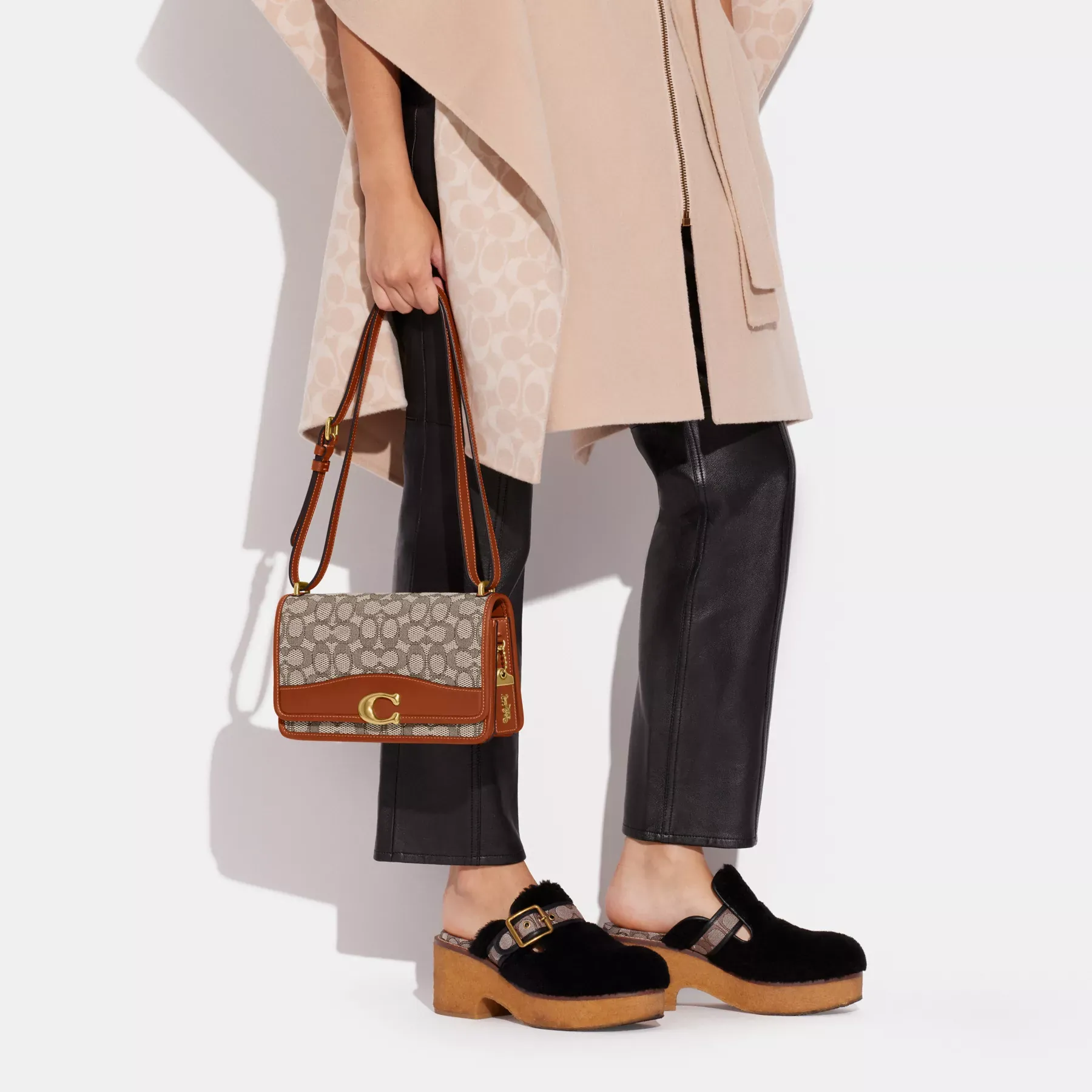 Bandit Shoulder Bag In Signature Textile Jacquard Bandit Shoulder Bag In Signature Textile Jacquard