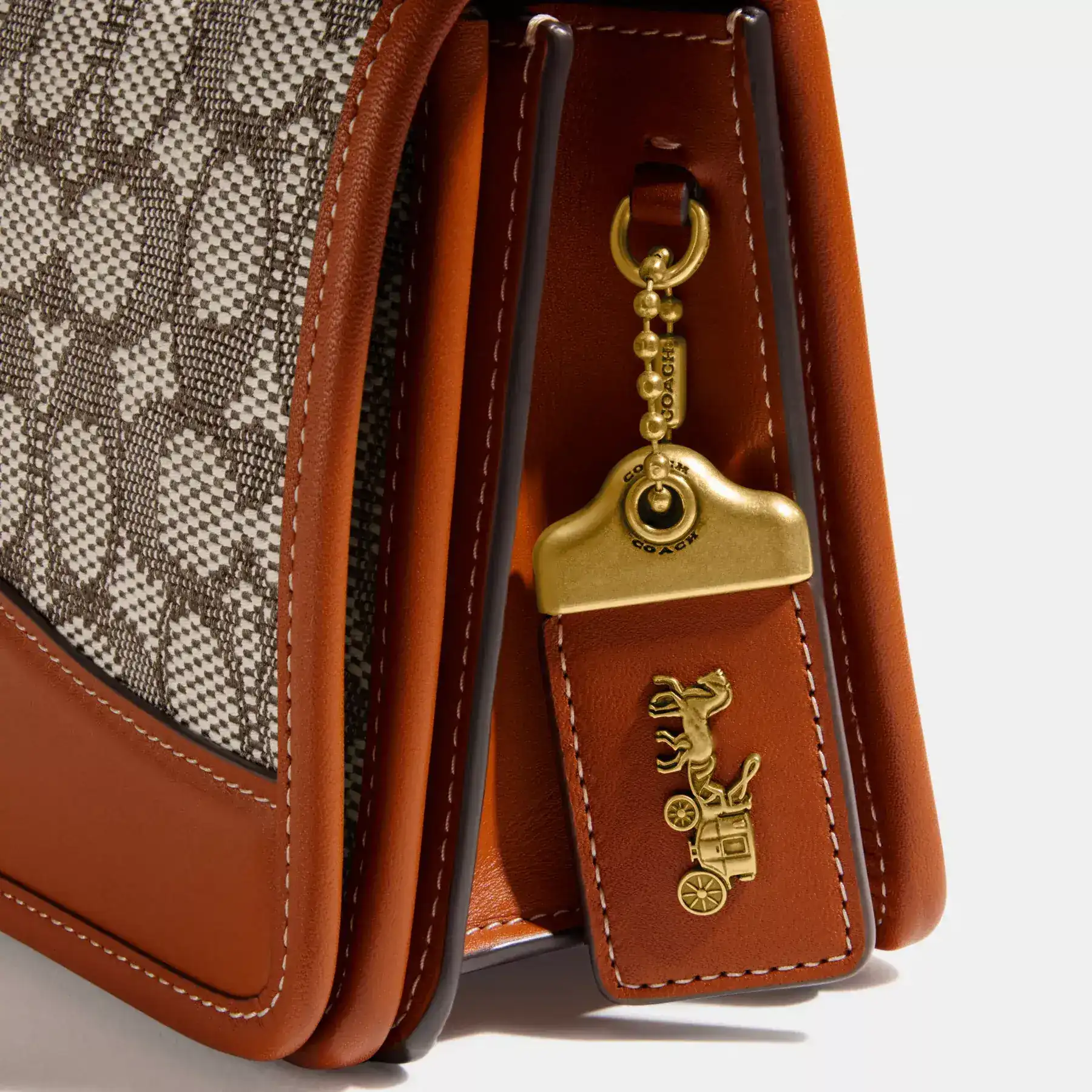 Bandit Shoulder Bag In Signature Textile Jacquard Bandit Shoulder Bag In Signature Textile Jacquard