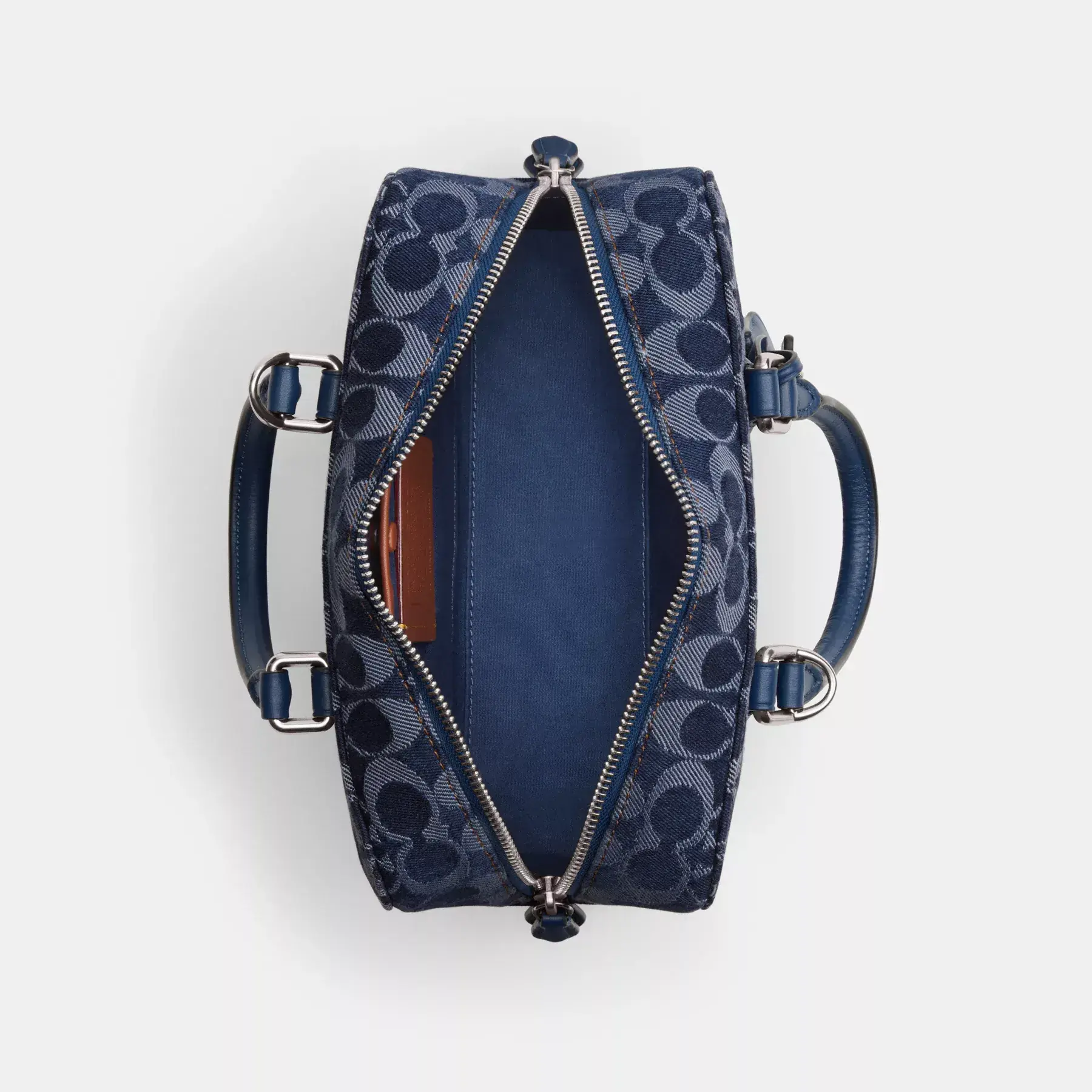 Bowery Satchel 24 In Signature Denim Bowery Satchel 24 In Signature Denim