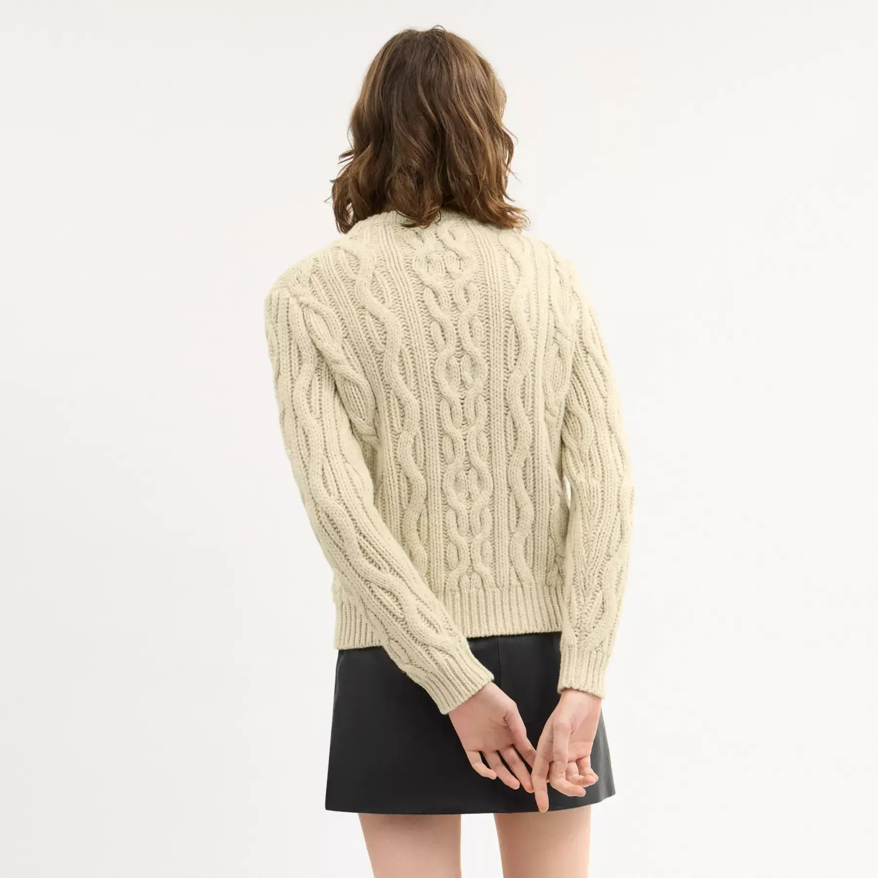 Cable Knit Crewneck Sweater Cable Knit Crewneck Sweater
