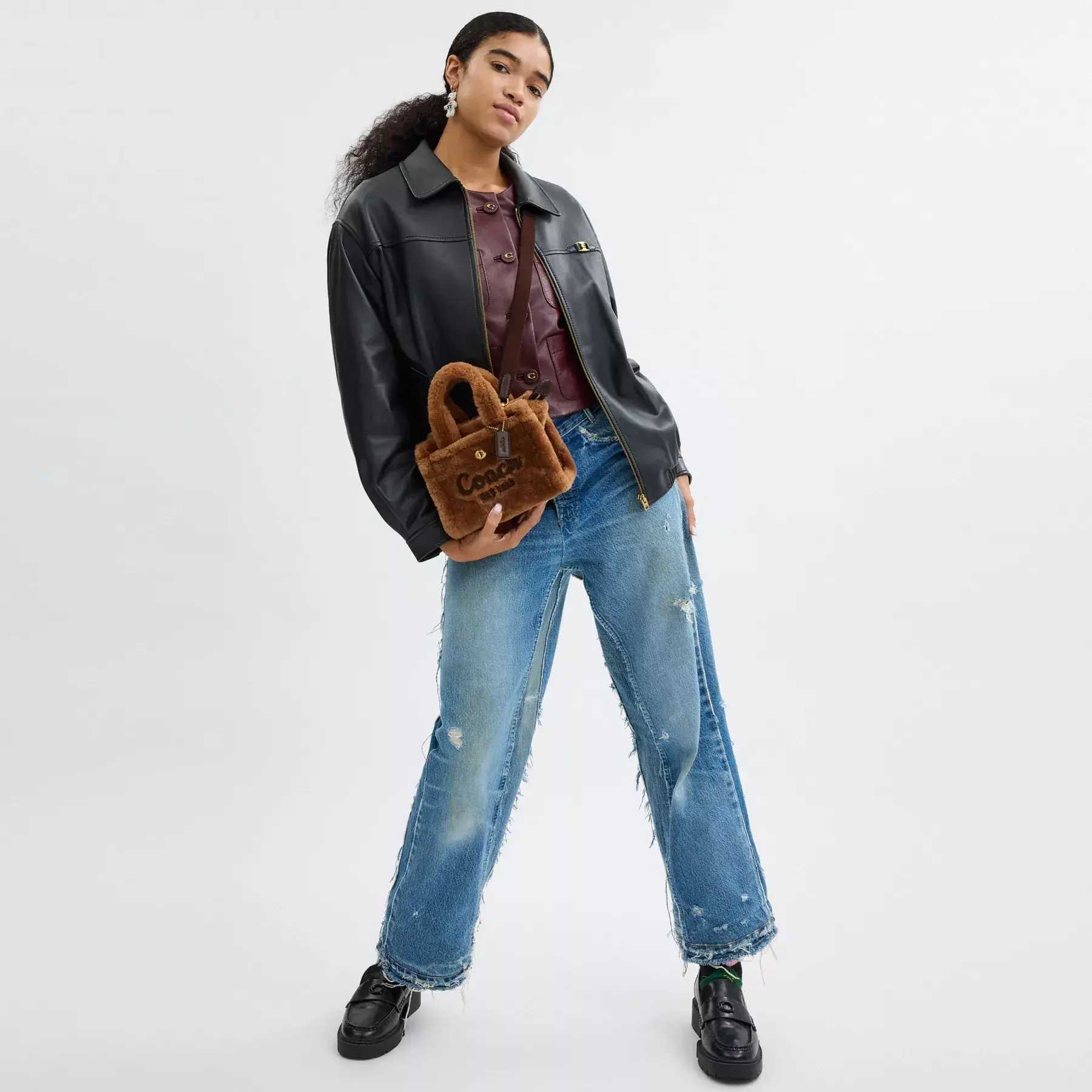 Cargo Tote Bag 20 In Shearling Cargo Tote Bag 20 In Shearling