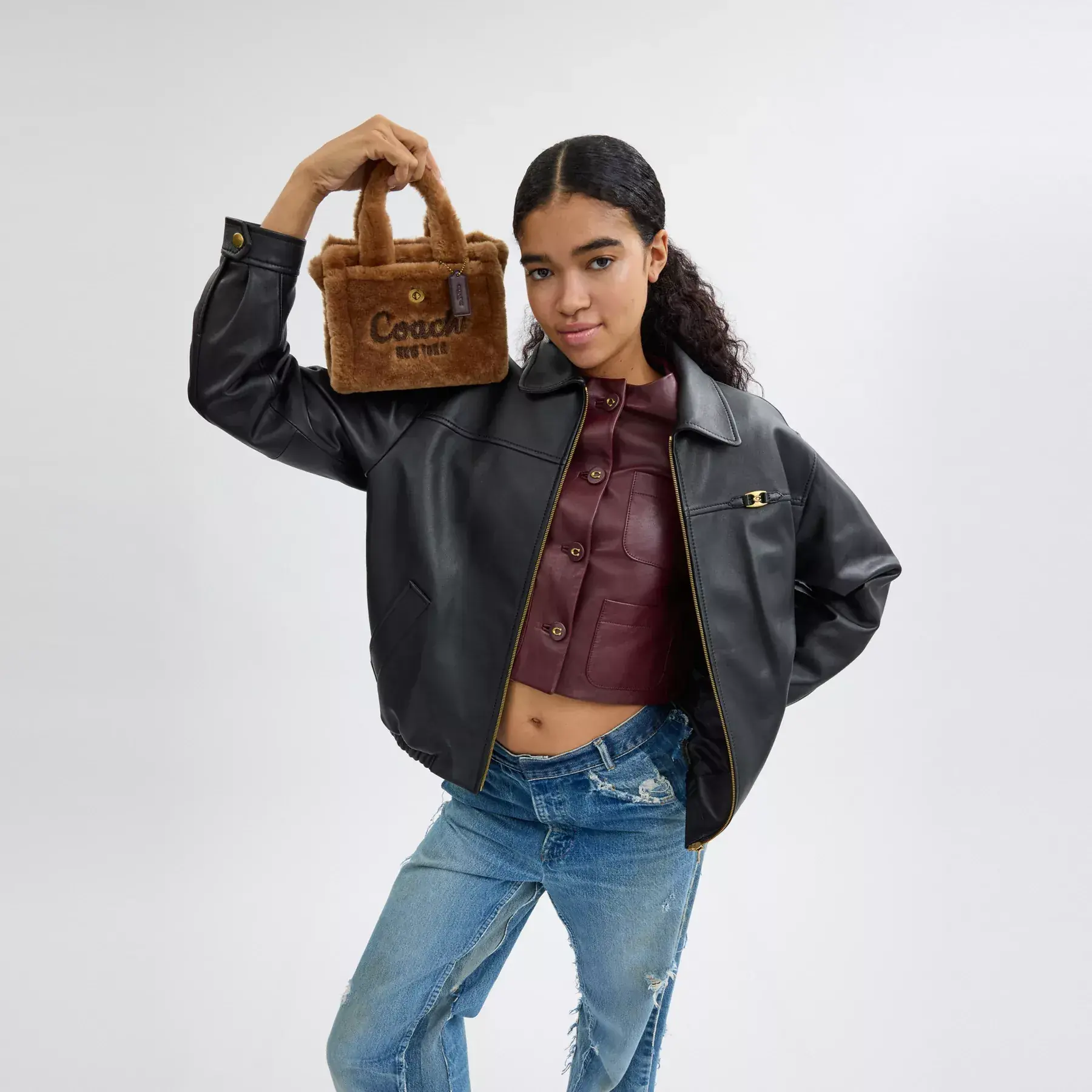 Cargo Tote Bag 20 In Shearling Cargo Tote Bag 20 In Shearling