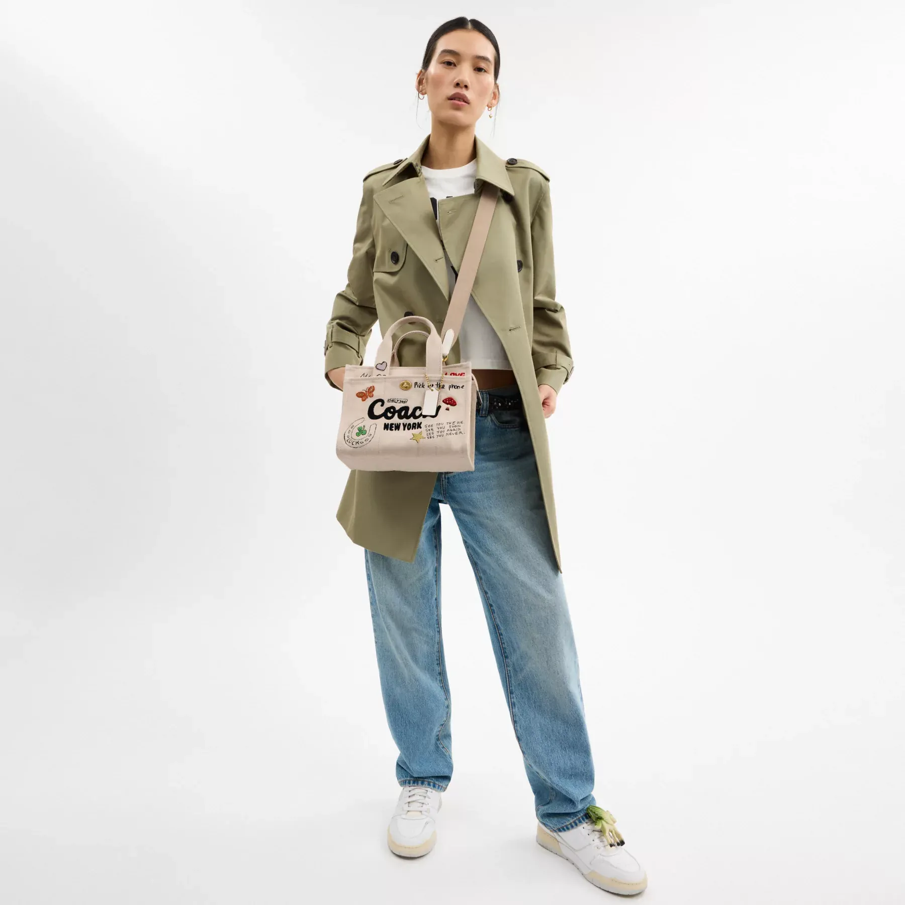 Cargo Tote Bag 26 With Sketch Print Cargo Tote Bag 26 With Sketch Print