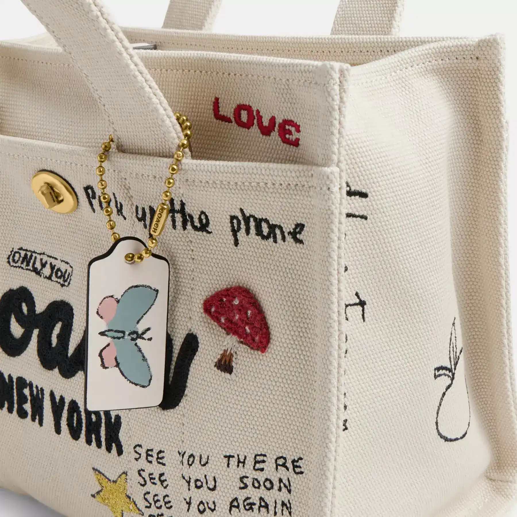 Cargo Tote Bag 26 With Sketch Print Cargo Tote Bag 26 With Sketch Print