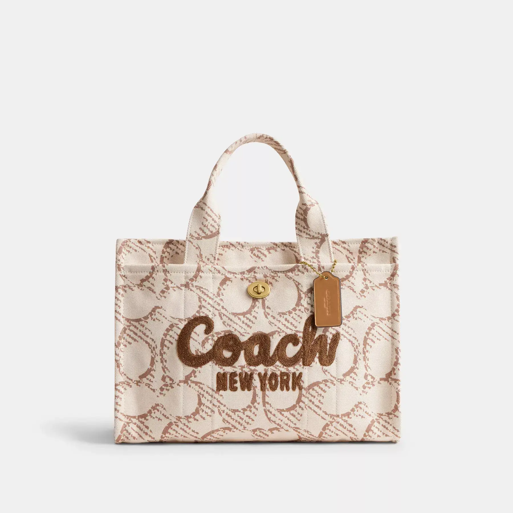 Cargo Tote Bag With Signature Canvas