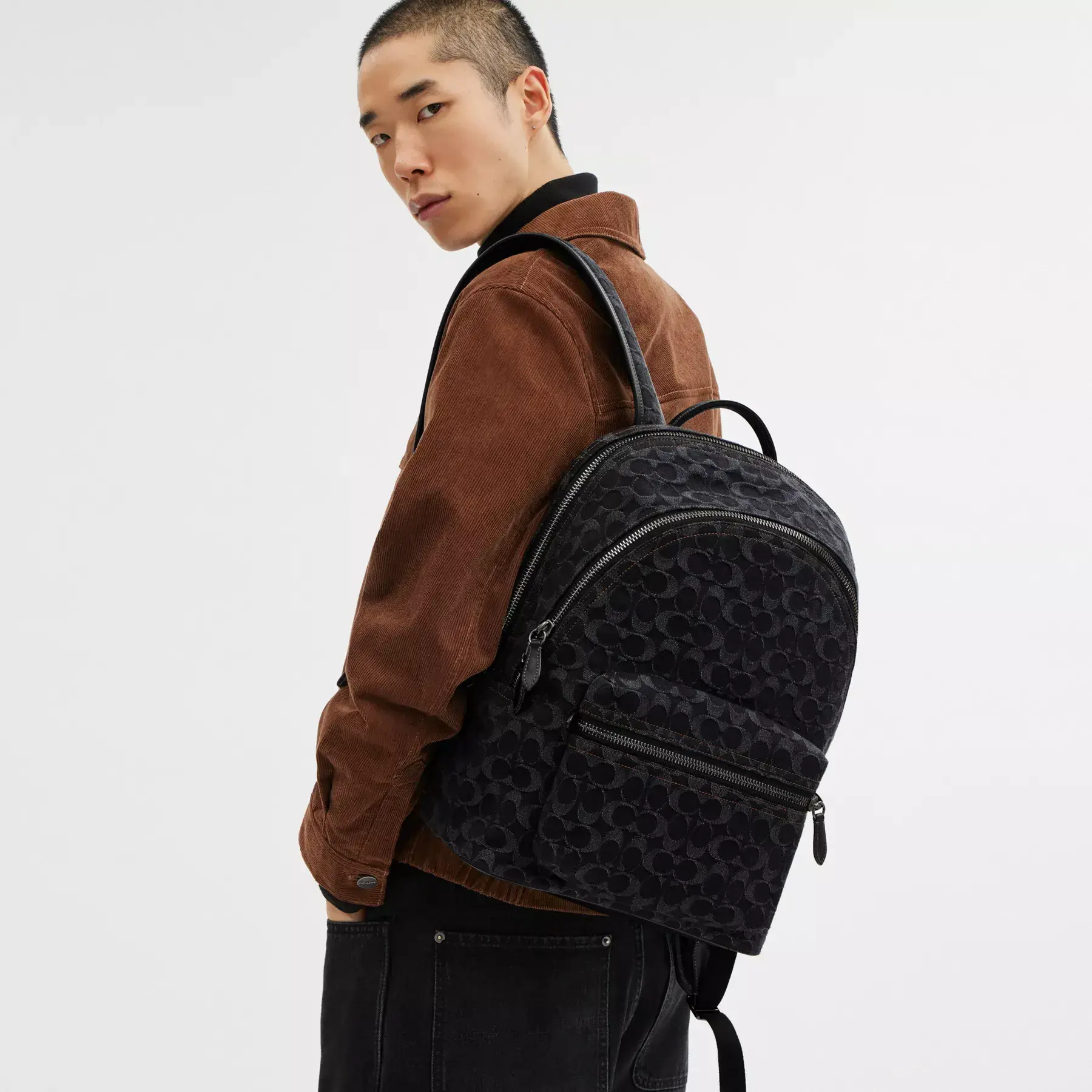Charter Backpack In Signature Denim Charter Backpack In Signature Denim