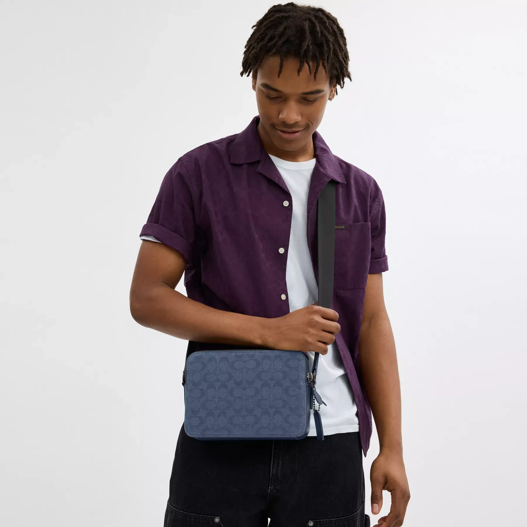 Charter Crossbody Bag 24 In Signature Canvas Jacquard Charter Crossbody Bag 24 In Signature Canvas Jacquard