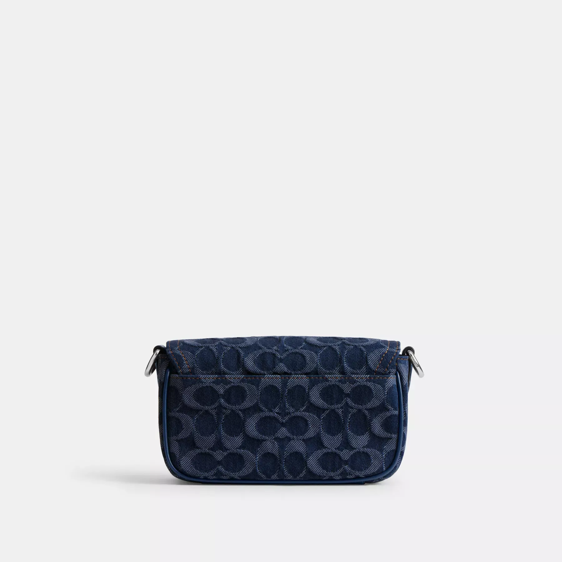 Charter Flap Crossbody Bag 18 In Signature Denim Charter Flap Crossbody Bag 18 In Signature Denim