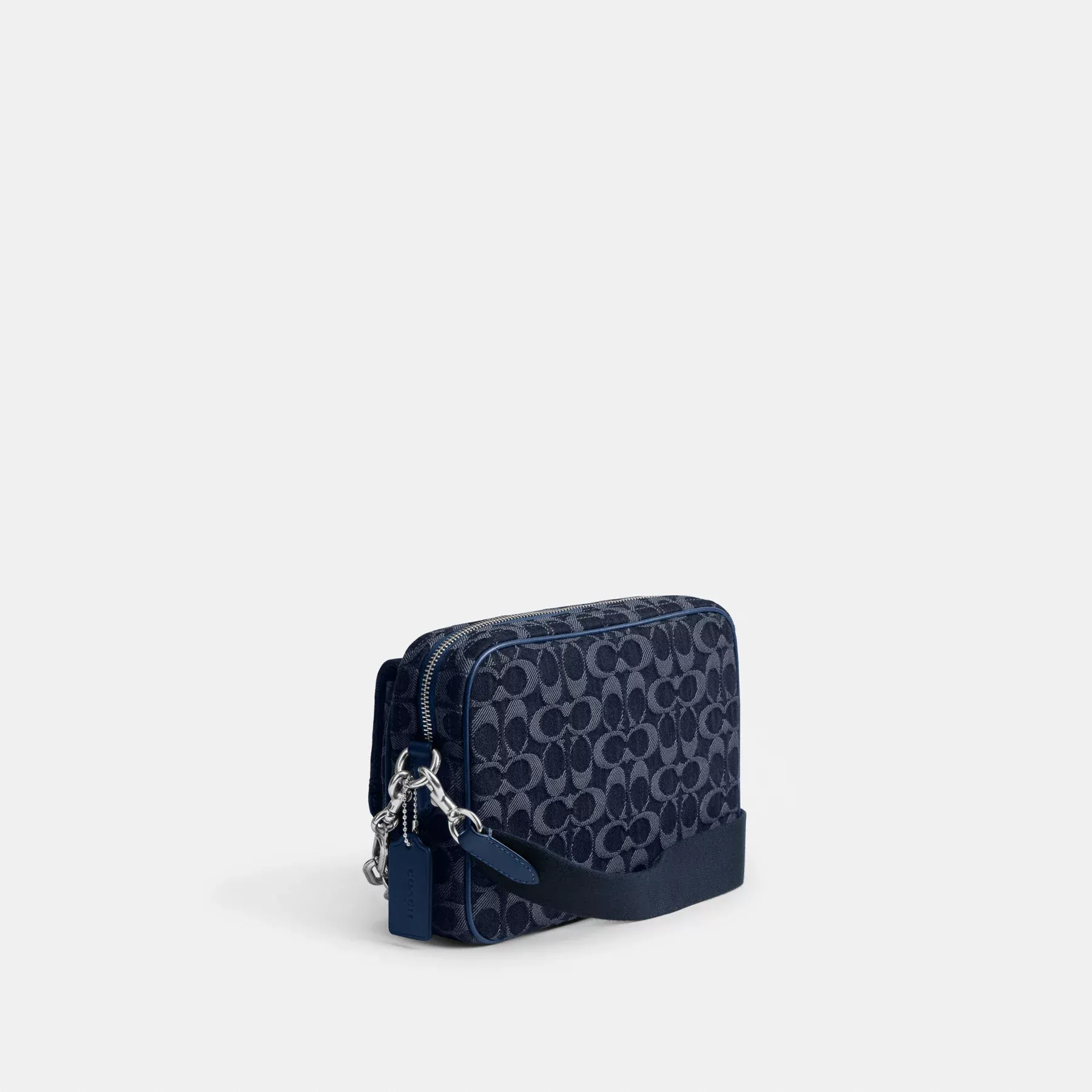 Charter Flap Crossbody Bag 24 In Signature Denim Charter Flap Crossbody Bag 24 In Signature Denim