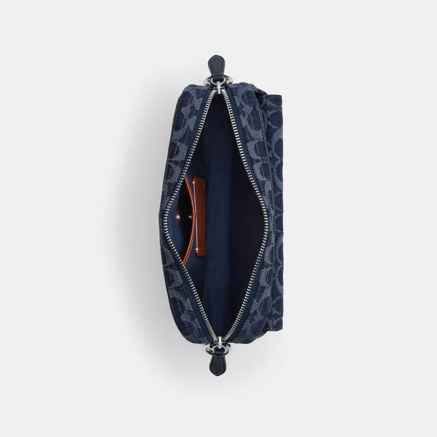 Charter Flap Crossbody Bag 24 In Signature Denim Charter Flap Crossbody Bag 24 In Signature Denim