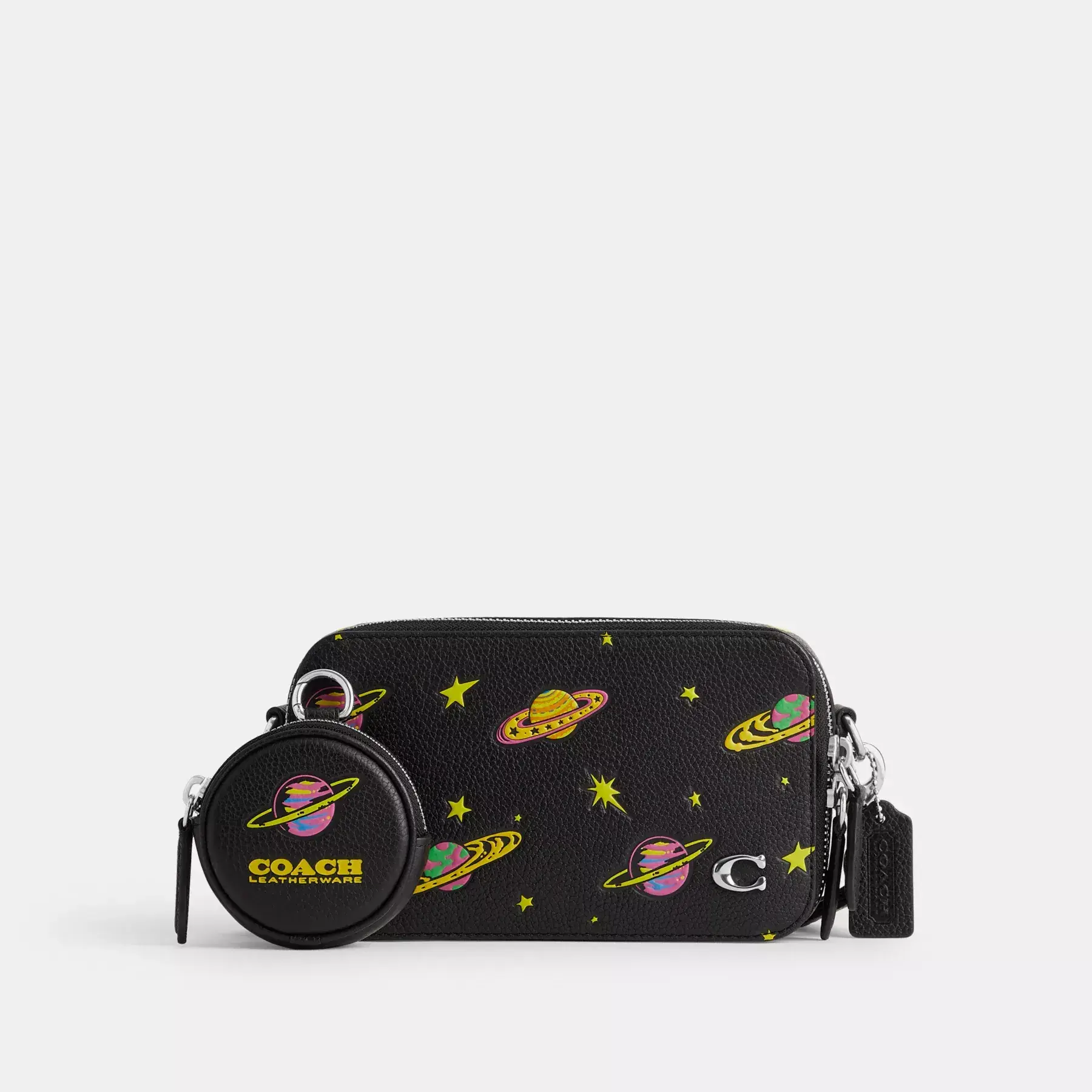Cosmic Coach Charter Slim Crossbody With Planet Print Cosmic Coach Charter Slim Crossbody With Planet Print