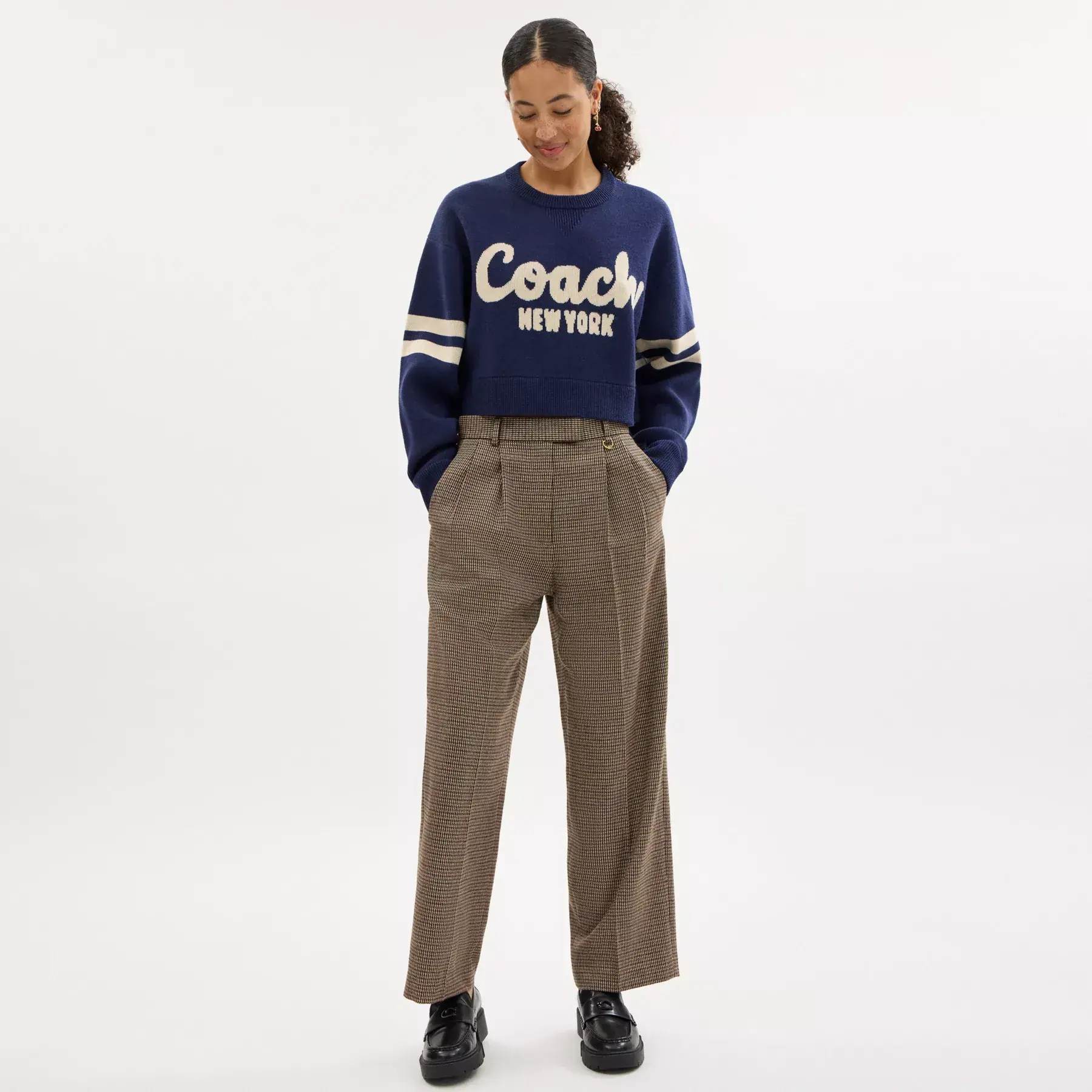 Cropped Coach Sweater Cropped Coach Sweater