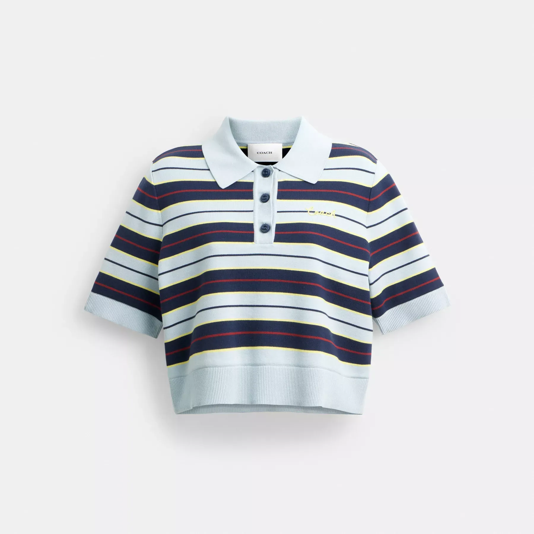 Cropped Stripe Polo Cropped Stripe Polo