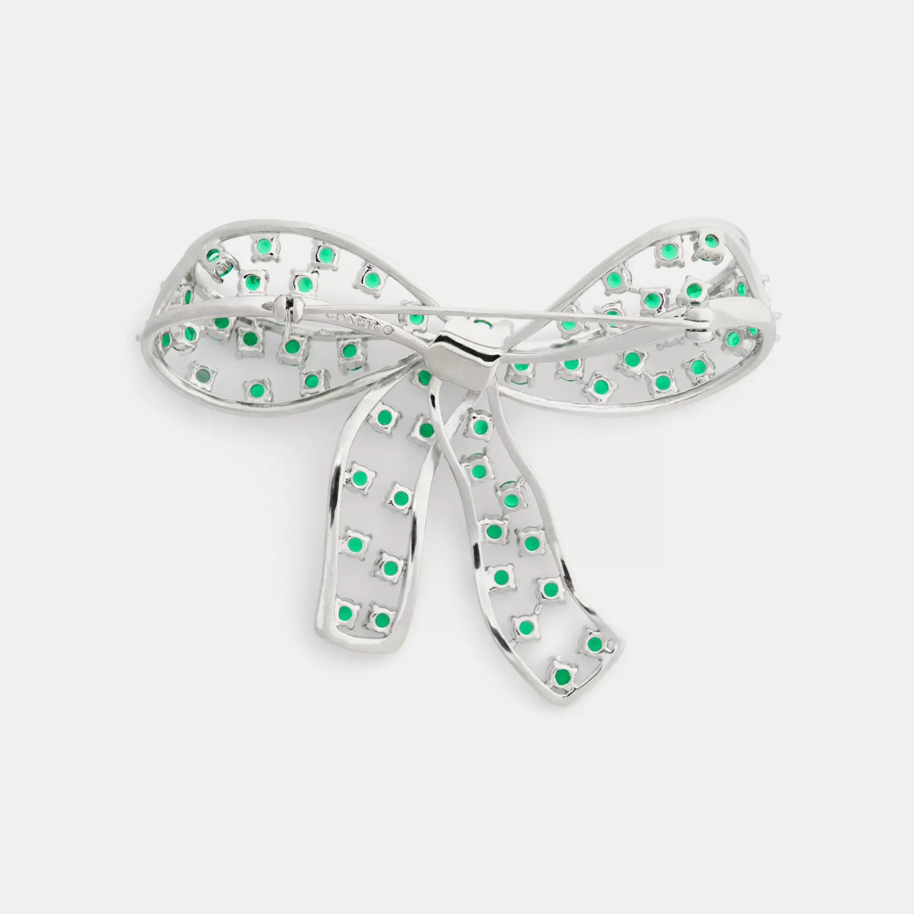 Crystal Bow Brooch