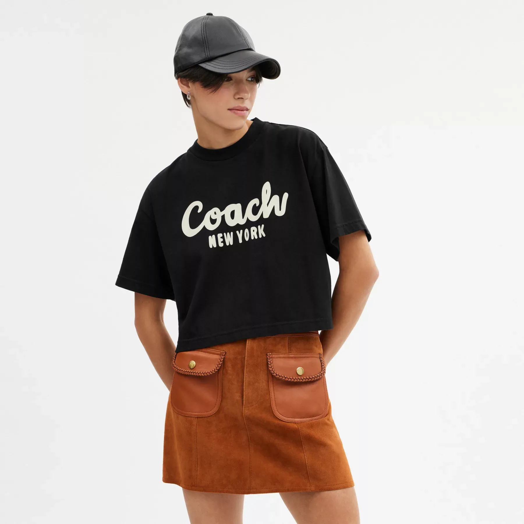 Cursive Signature Cropped T-Shirt Cursive Signature Cropped T-Shirt