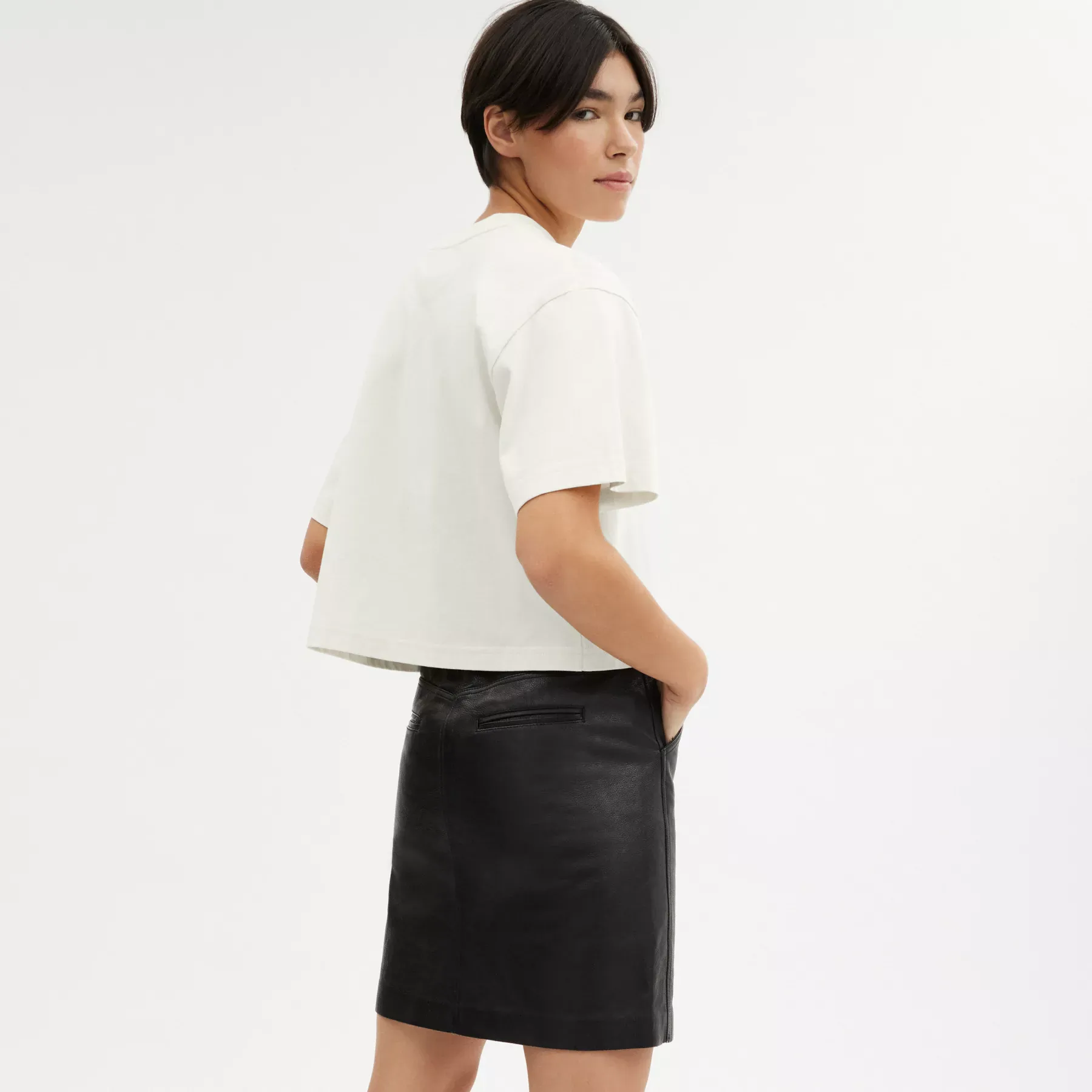 Cursive Signature Cropped T-Shirt Cursive Signature Cropped T-Shirt