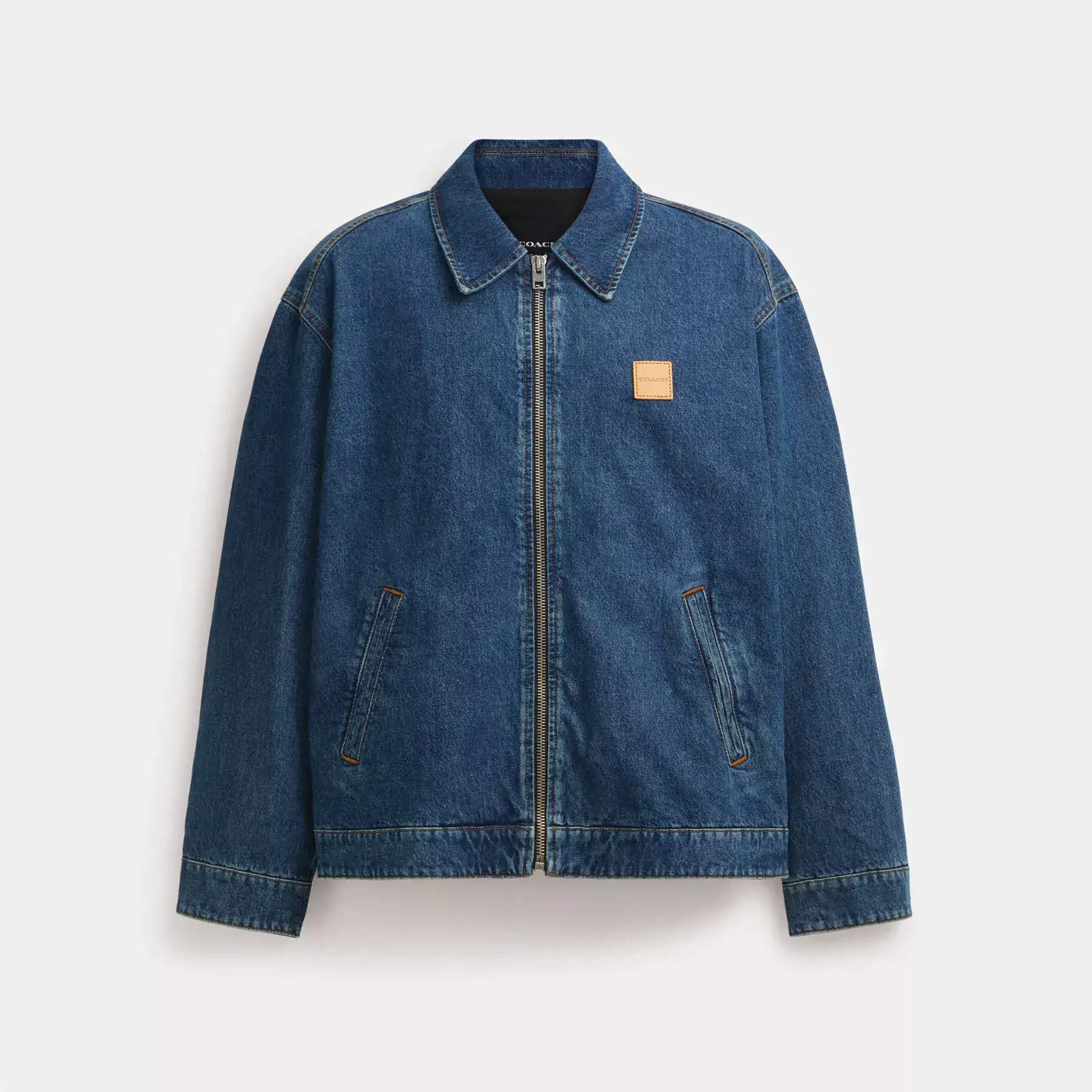 Denim Zip Front Jacket Denim Zip Front Jacket