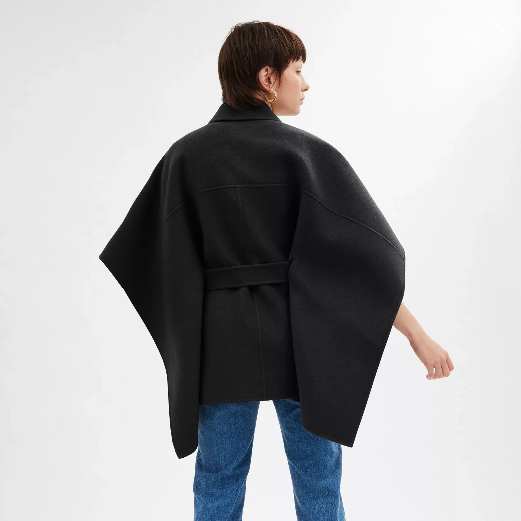 Double Face Wool Cape Double Face Wool Cape