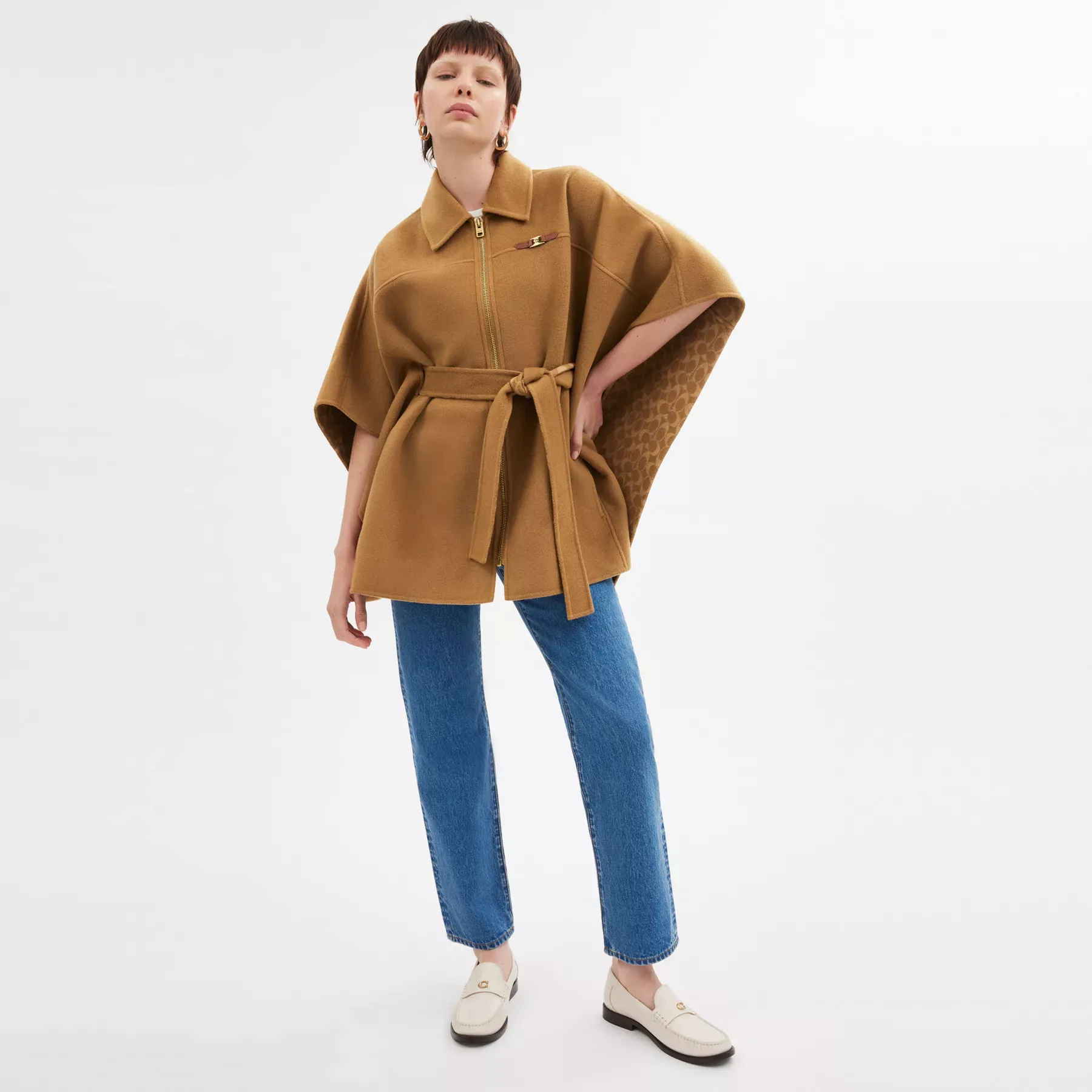 Double Face Wool Cape Double Face Wool Cape