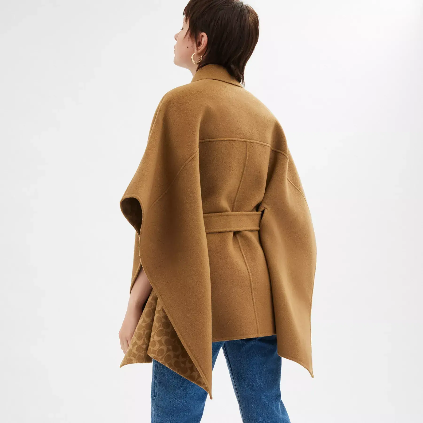 Double Face Wool Cape Double Face Wool Cape