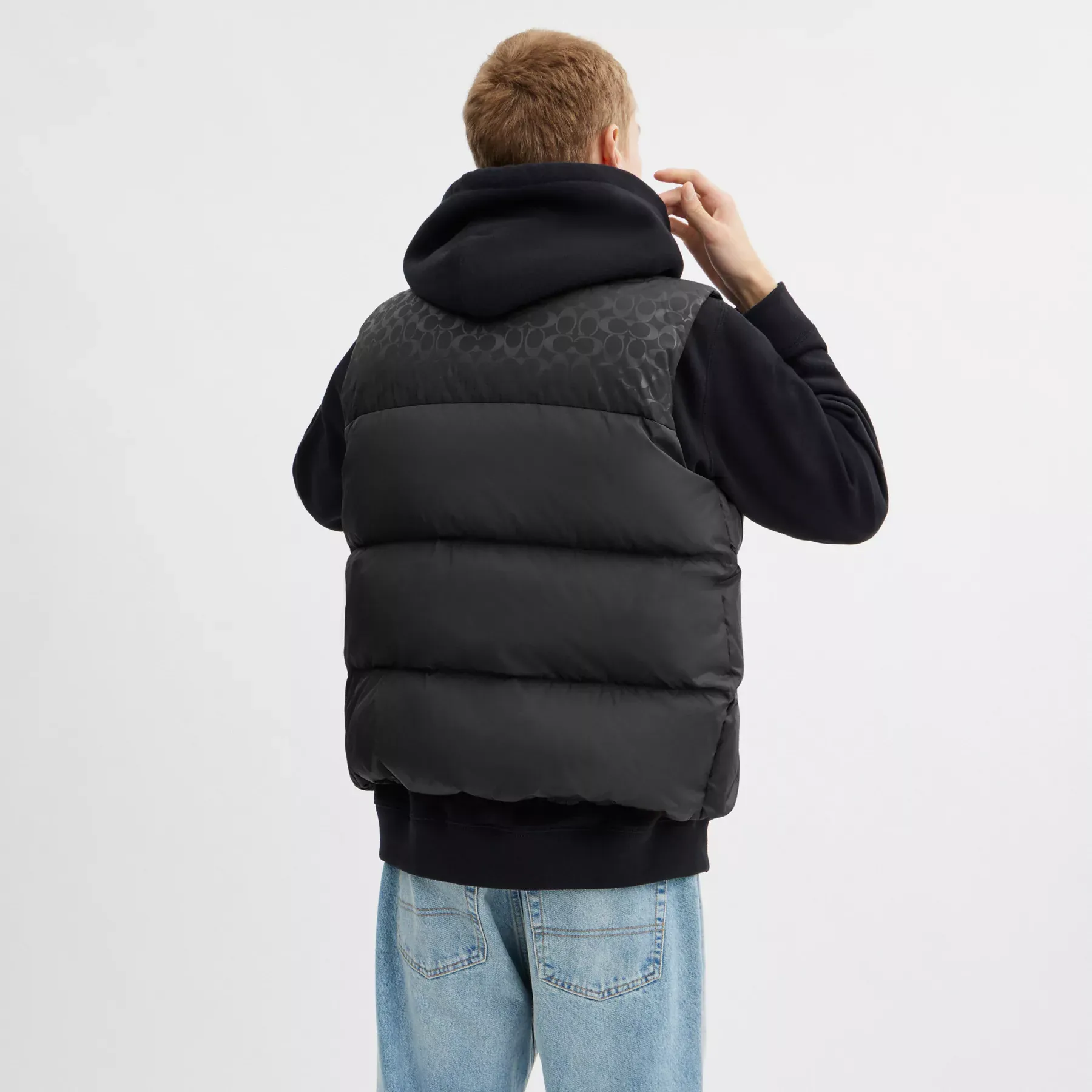 Down Puffer Vest In Recycled Polyester Down Puffer Vest In Recycled Polyester