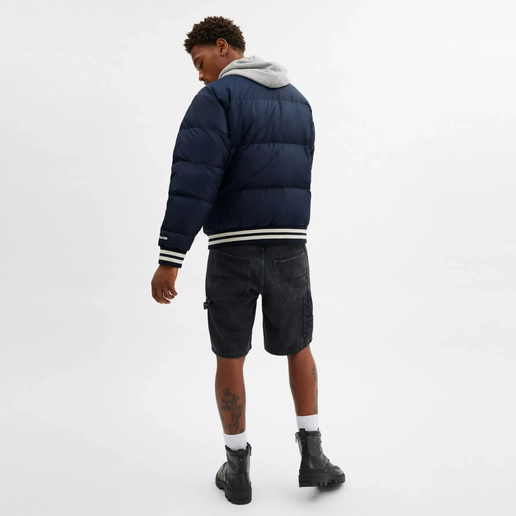 Down Varsity Jacket In Recycled Polyester Down Varsity Jacket In Recycled Polyester