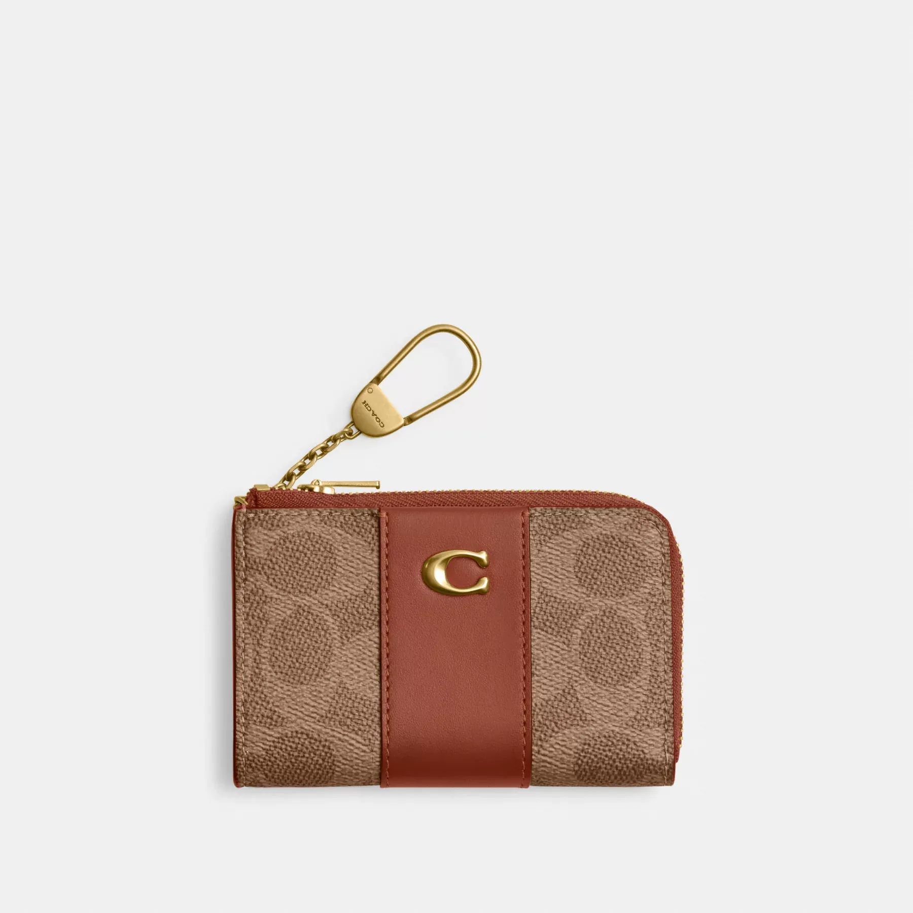 Essential L-Zip Key Case In Signature Canvas Essential L-Zip Key Case In Signature Canvas
