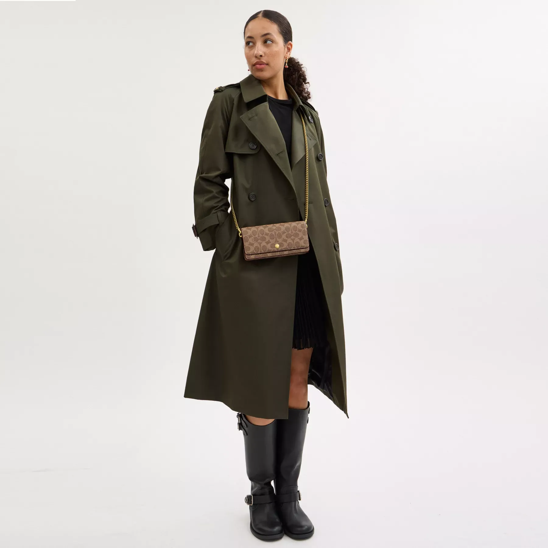 Essential Long Wallet On A Chain In Signature Canvas Essential Long Wallet On A Chain In Signature Canvas