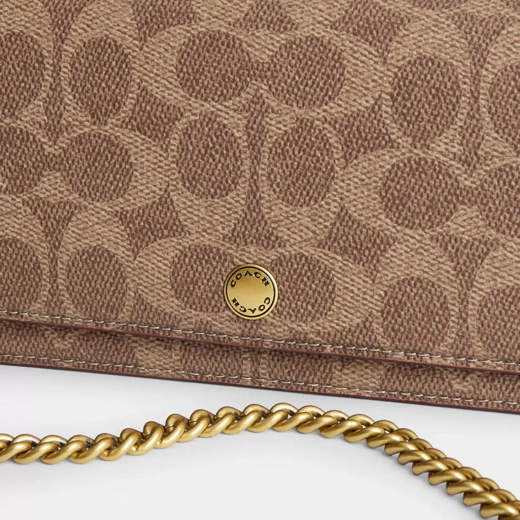 Essential Long Wallet On A Chain In Signature Canvas Essential Long Wallet On A Chain In Signature Canvas