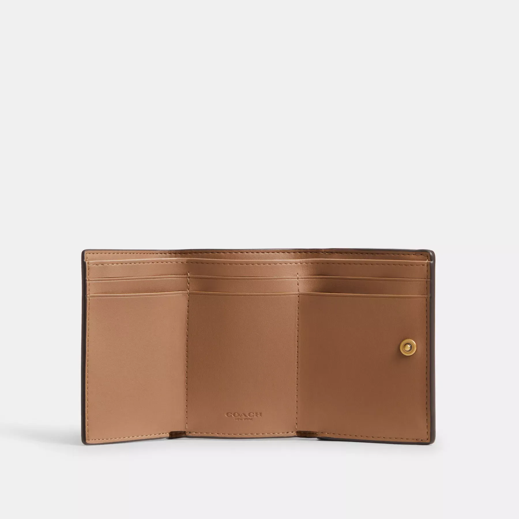 Essential Mini Trifold Wallet With Horse And Carriage Print Essential Mini Trifold Wallet With Horse And Carriage Print
