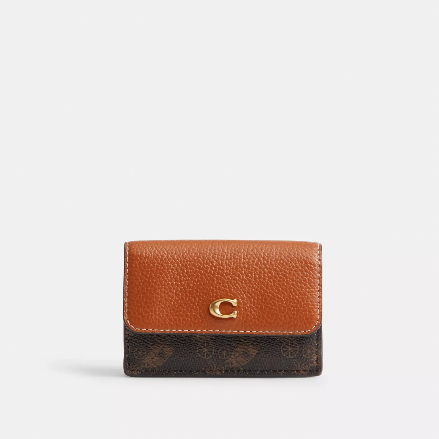 Essential Mini Trifold Wallet With Horse And Carriage Print Essential Mini Trifold Wallet With Horse And Carriage Print