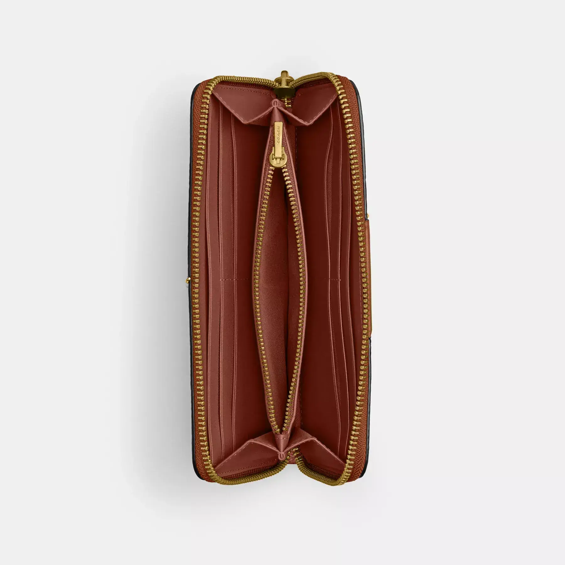 Essential Slim Accordion Zip Wallet In Signature Canvas Essential Slim Accordion Zip Wallet In Signature Canvas