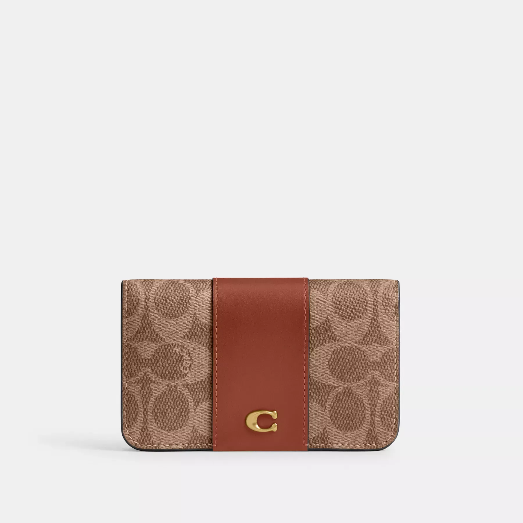 Essential Slim Card Case In Signature Canvas