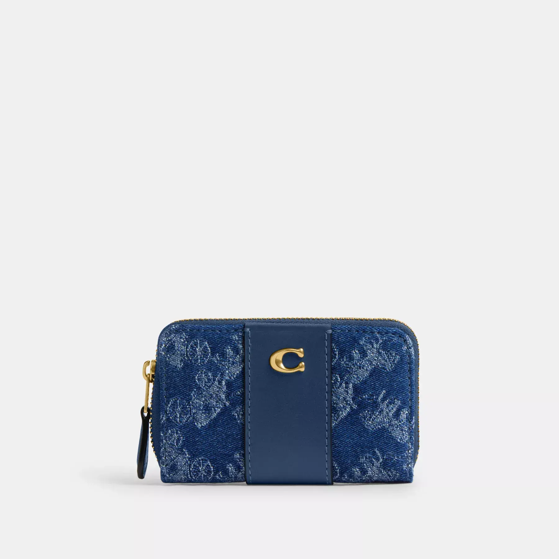 Essential Small Zip Around Card Case With Horse And Carriage Print Essential Small Zip Around Card Case With Horse And Carriage Print
