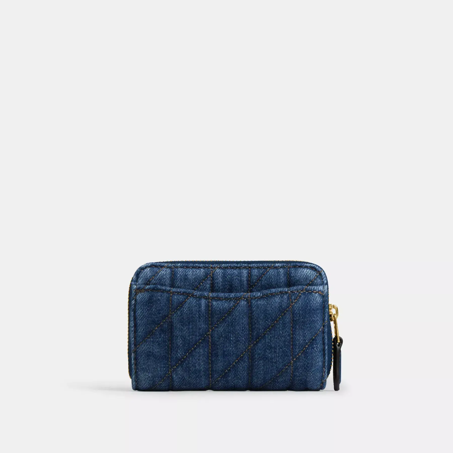 Essential Small Zip Around Card Case With Quilting Essential Small Zip Around Card Case With Quilting