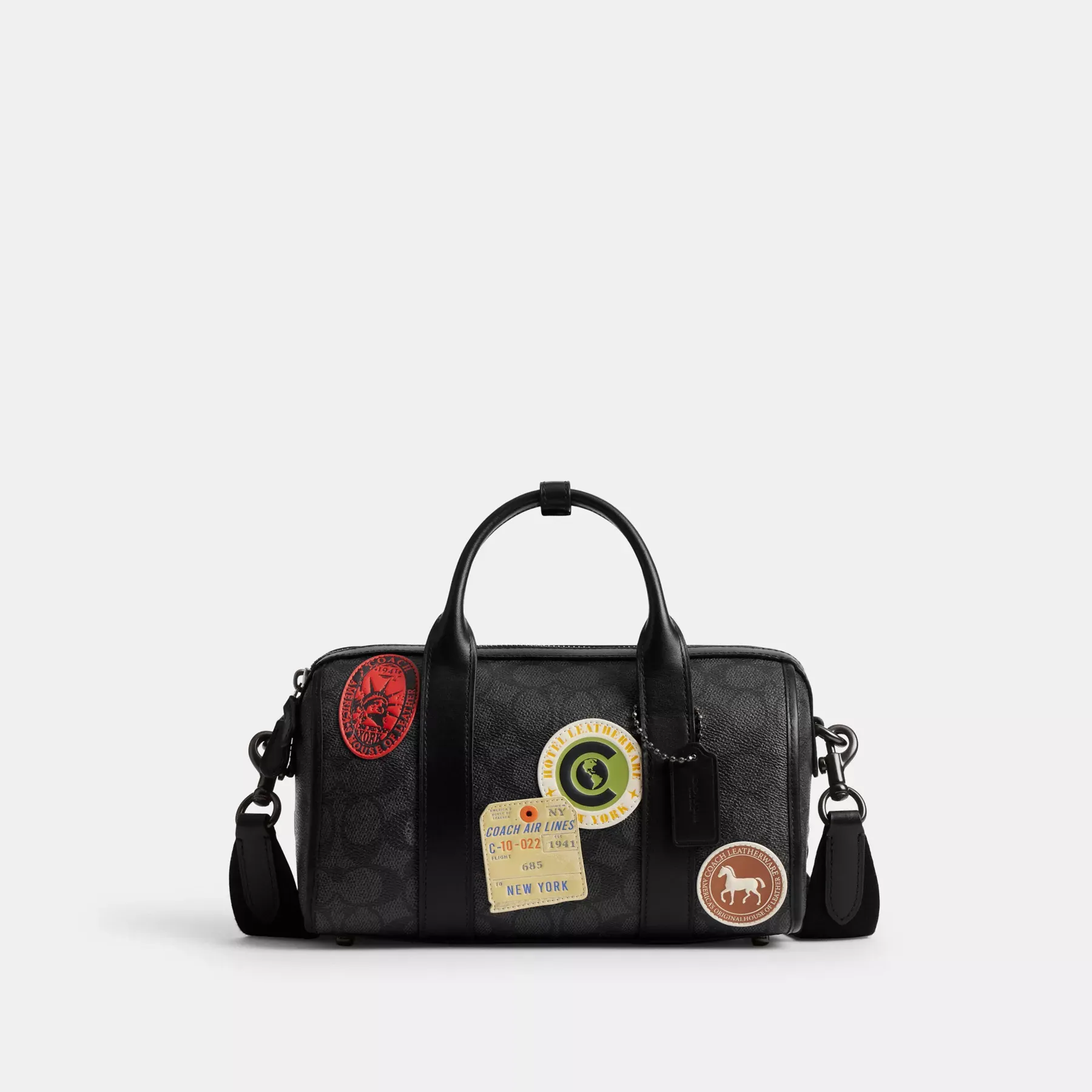 Gotham Duffle Bag 24 In Signature Canvas With Patches Gotham Duffle Bag 24 In Signature Canvas With Patches