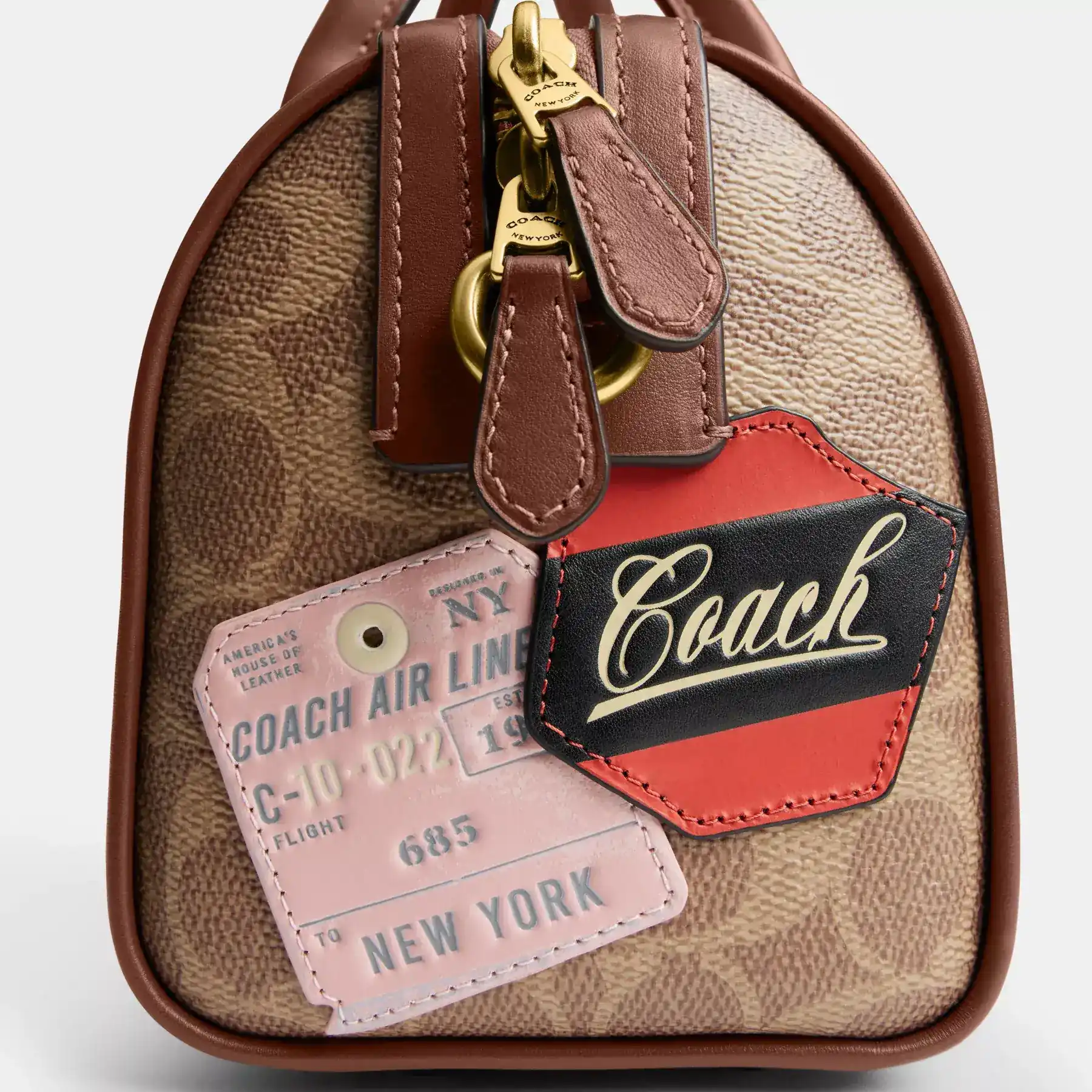 Gotham Duffle Bag 24 In Signature Canvas With Patches Gotham Duffle Bag 24 In Signature Canvas With Patches