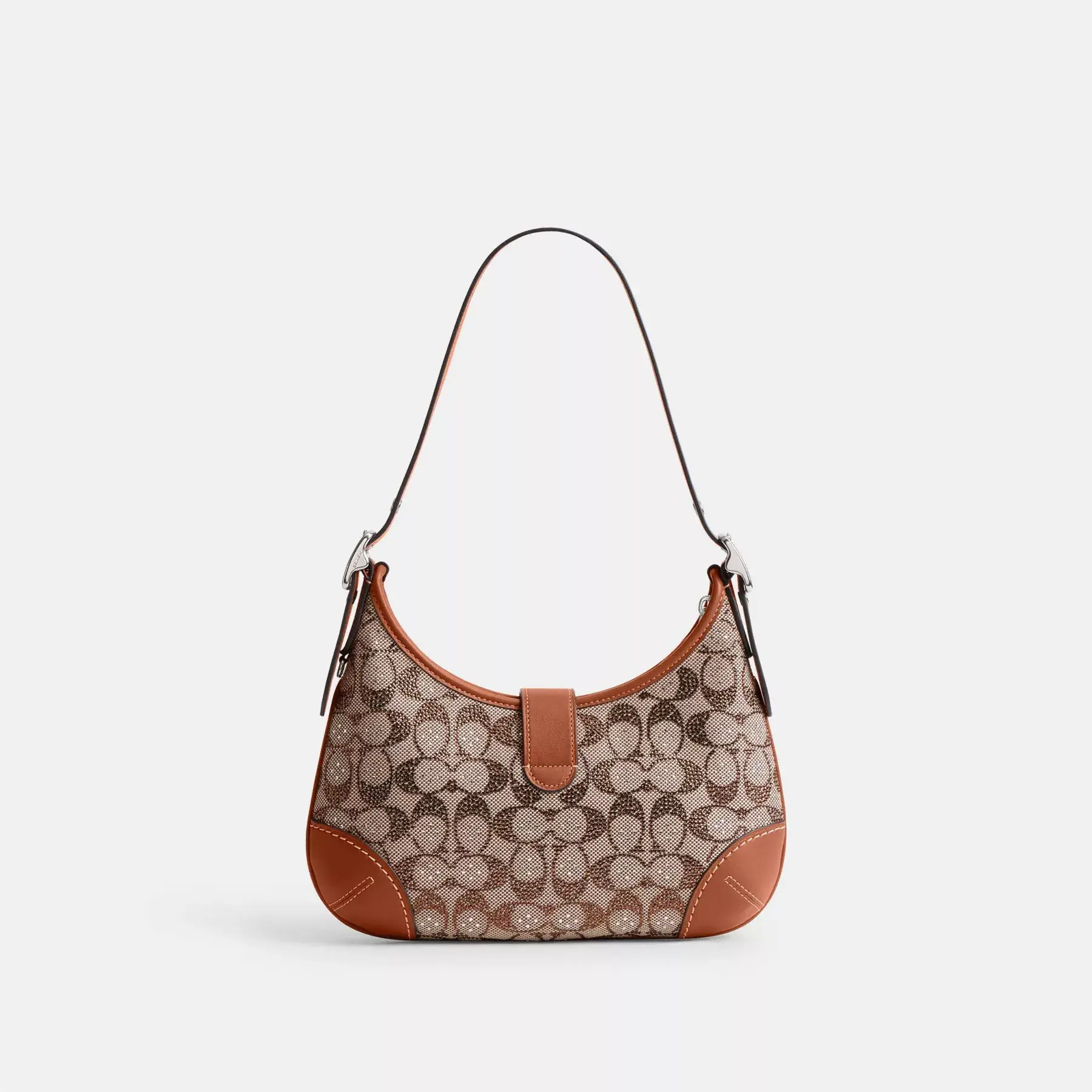 Hamptons Hobo Bag In Crystal Signature Jacquard Hamptons Hobo Bag In Crystal Signature Jacquard
