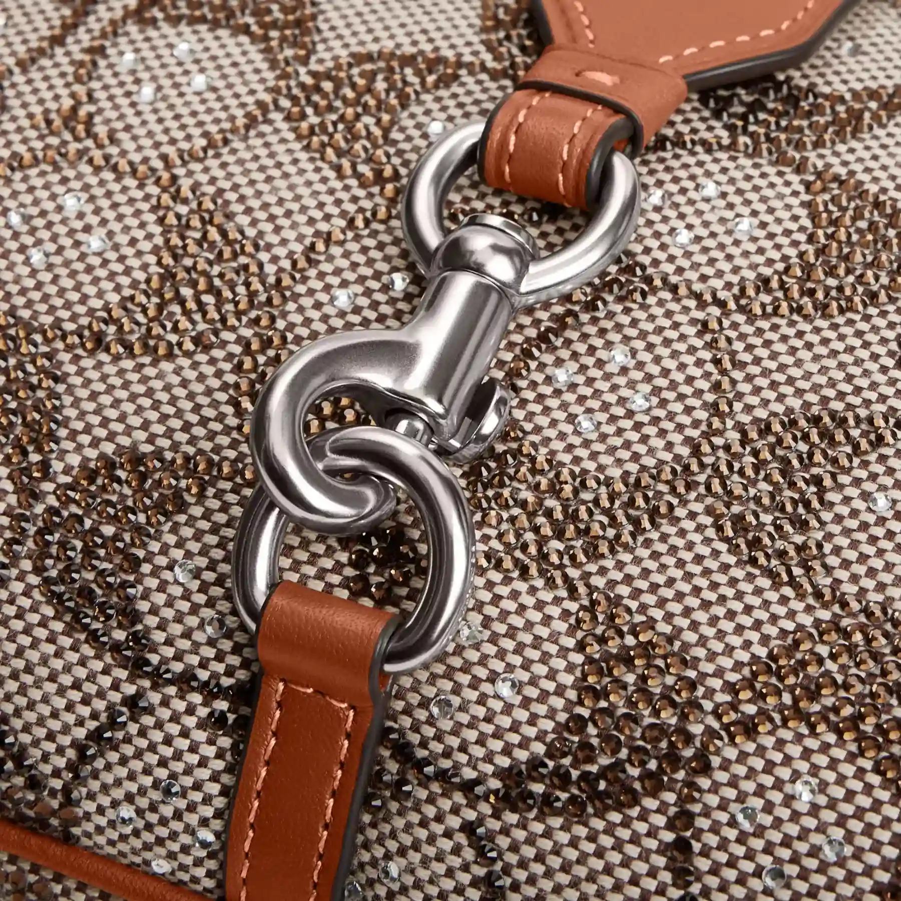 Hamptons Hobo Bag In Crystal Signature Jacquard Hamptons Hobo Bag In Crystal Signature Jacquard