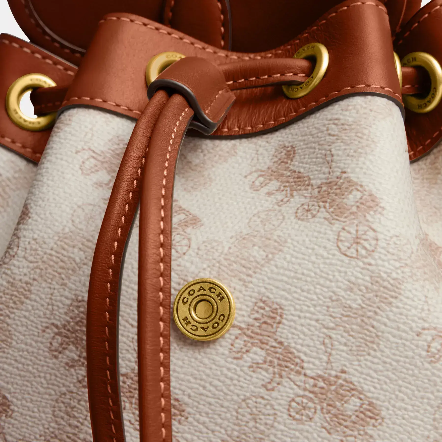 Harper Backpack With Horse And Carriage Print Harper Backpack With Horse And Carriage Print