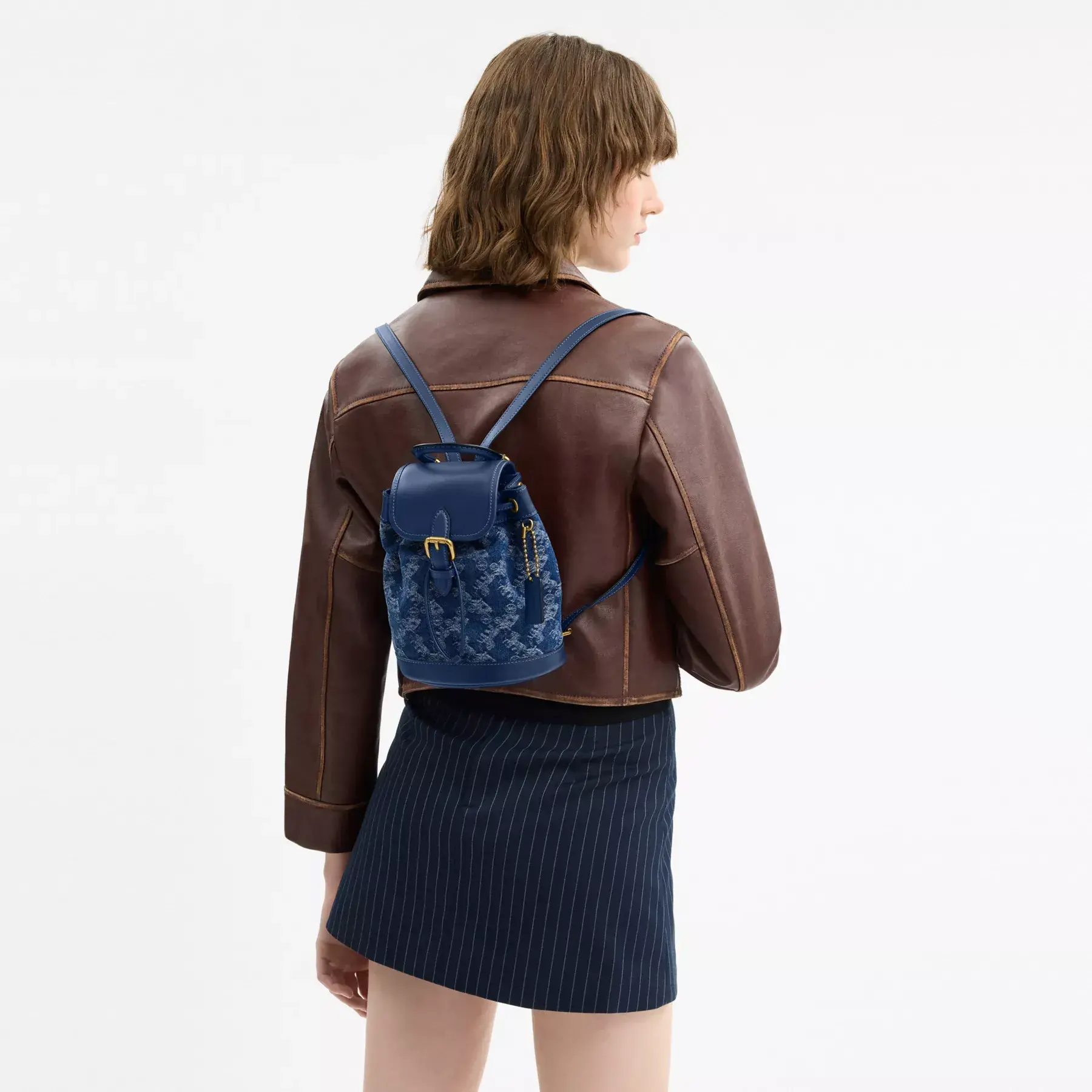 Harper Backpack With Horse And Carriage Print Harper Backpack With Horse And Carriage Print