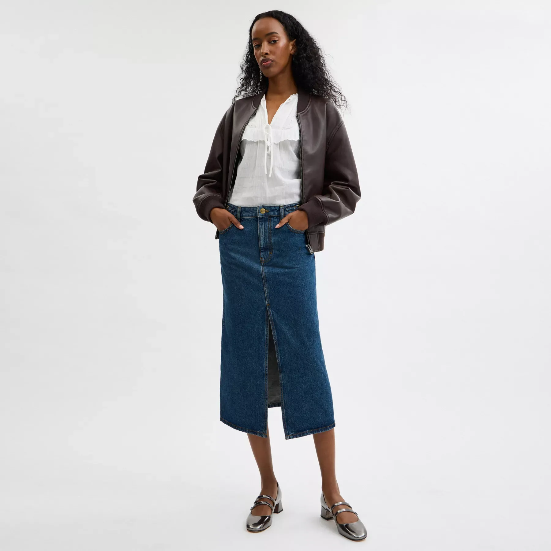 Heritage C Denim Maxi Skirt Heritage C Denim Maxi Skirt