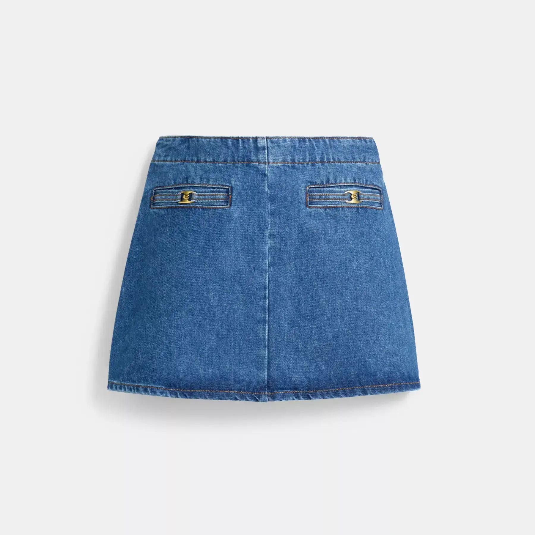 Heritage C Denim Mini Skirt In Organic Cotton Heritage C Denim Mini Skirt In Organic Cotton