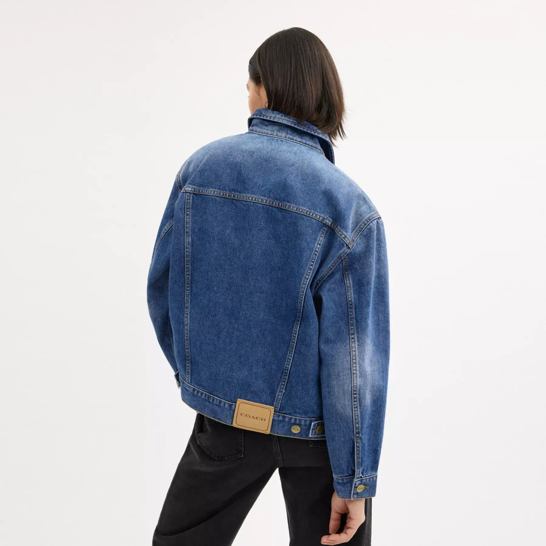 Heritage C Denim Trucker Jacket In Organic Cotton Heritage C Denim Trucker Jacket In Organic Cotton