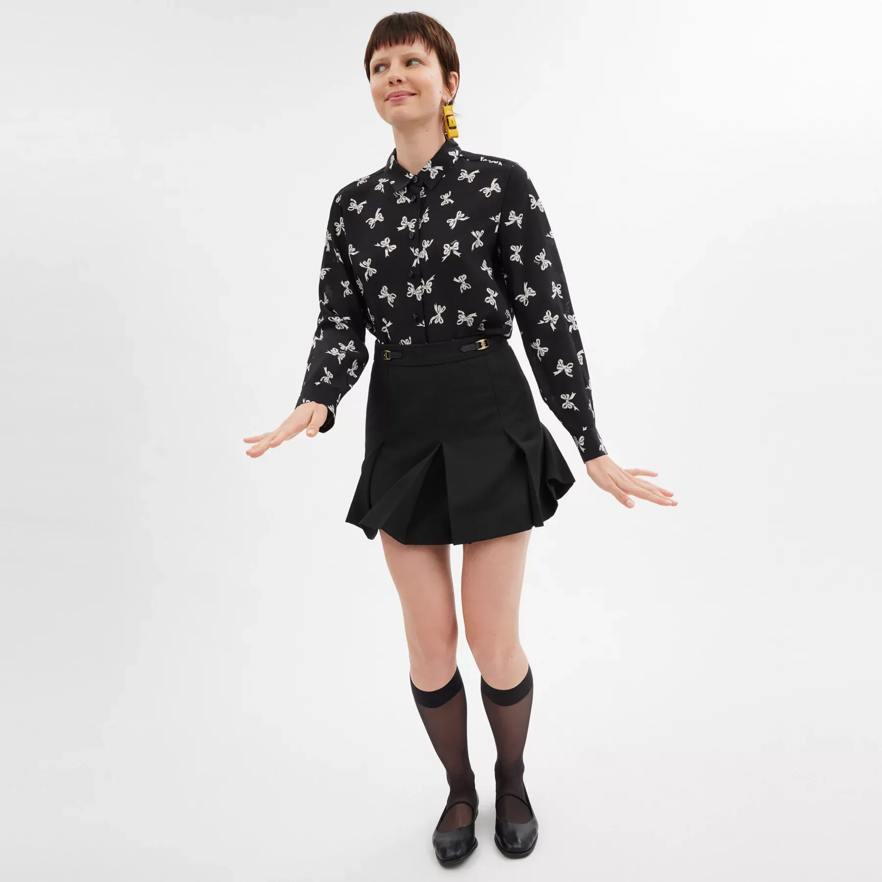 Heritage C Pleated Mini Skirt Heritage C Pleated Mini Skirt