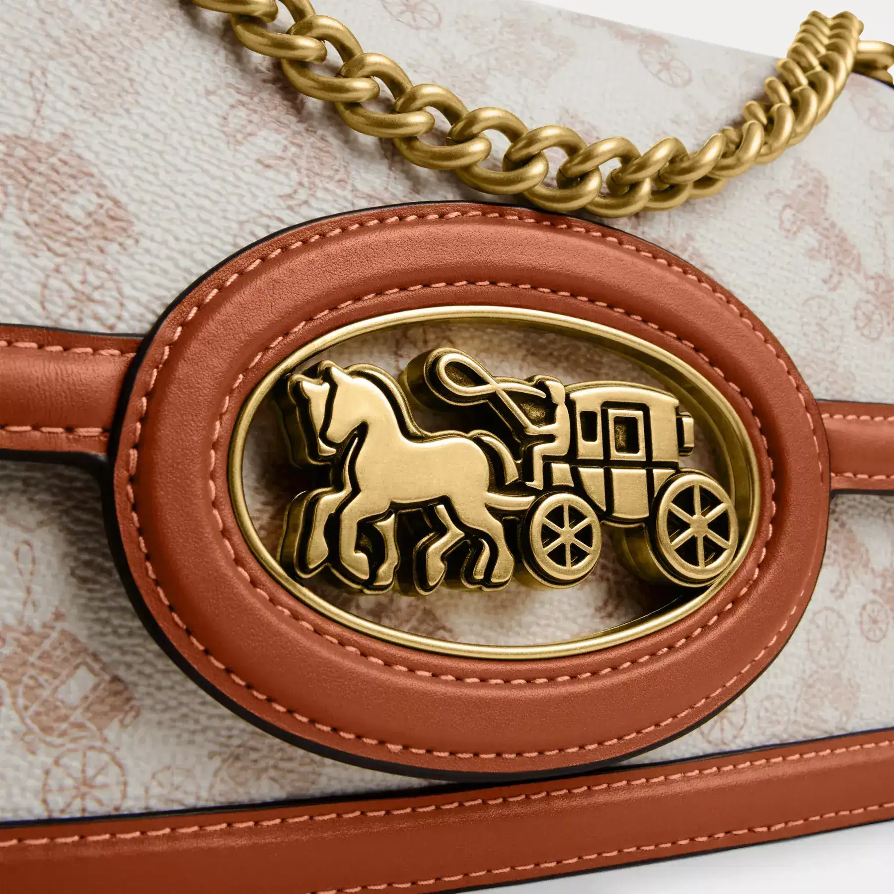 Hero Shoulder Bag With Horse And Carriage Print Hero Shoulder Bag With Horse And Carriage Print