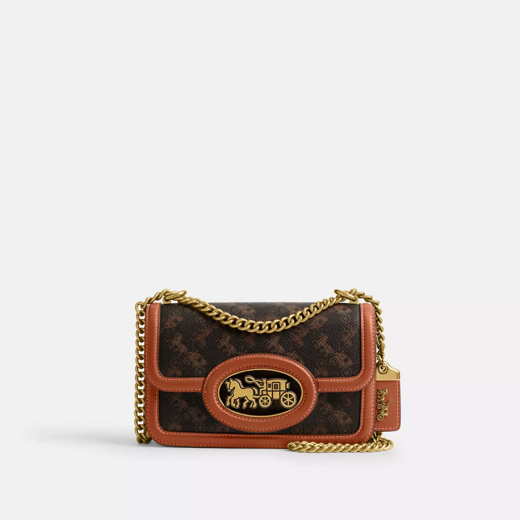 Hero Shoulder Bag With Horse And Carriage Print Hero Shoulder Bag With Horse And Carriage Print