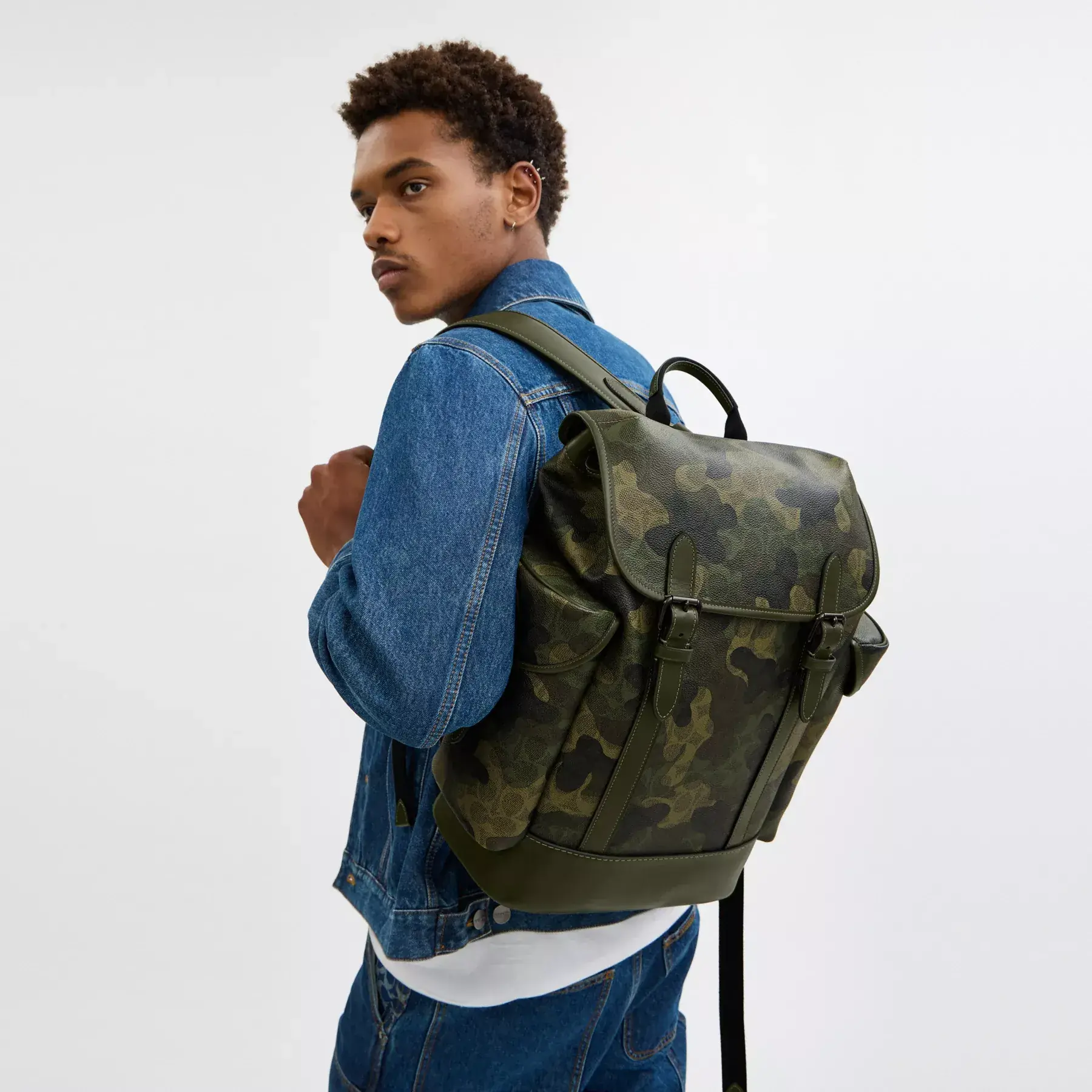 Hitch Backpack In Signature Camo Print Hitch Backpack In Signature Camo Print